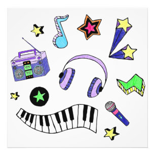 Schalten Sie die Musik hoch Fotodruck