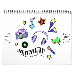 Schalten Sie die Musik hoch Kalender