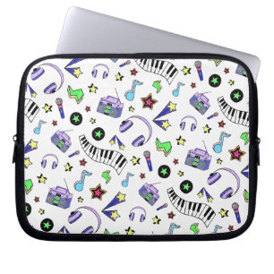 Schalten Sie die Musik hoch Laptopschutzhülle