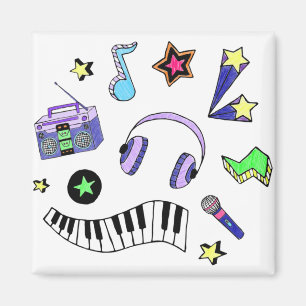 Schalten Sie die Musik hoch Magnet