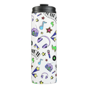 Schalten Sie die Musik hoch Thermosbecher