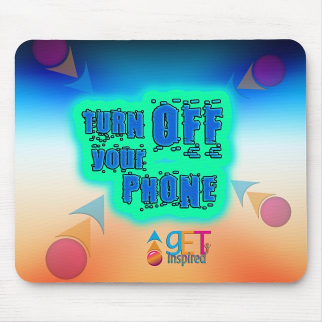 Schalten Sie Ihr Telefon aus Mousepad (Vorne)