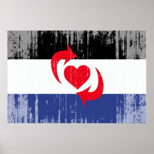 SCHALTEN SIE STOLZ-FLAGGE POSTER