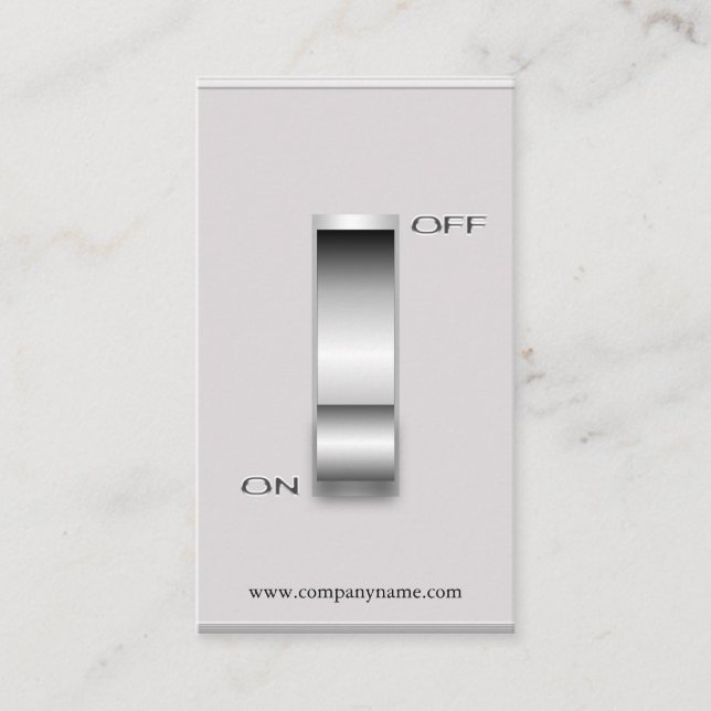 Schalten Sie Visitenkarte-Schablone Visitenkarte (Vorderseite)