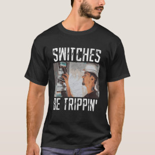 Schalter sind Trippin Funny Electrician Electric F T-Shirt