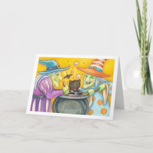 SCHALTER UND SCHWARZE KATZE, Grußkartenleere Karte (Vorderseite)