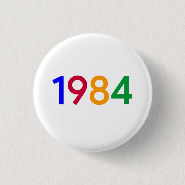 Schaltfläche 1984 - Pinback Button (Vorderseite)