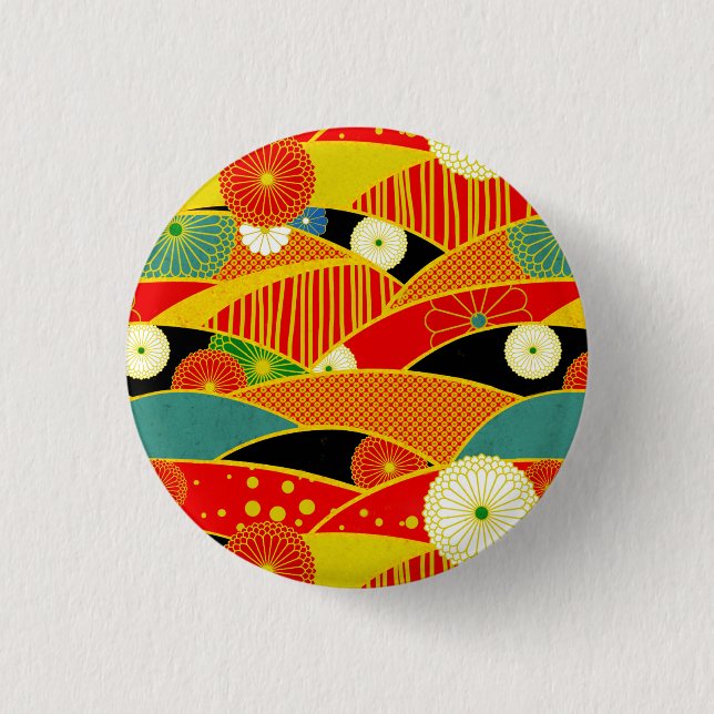 Schaltfläche "abstrakt Magische Landschaft" Button (Vorderseite)