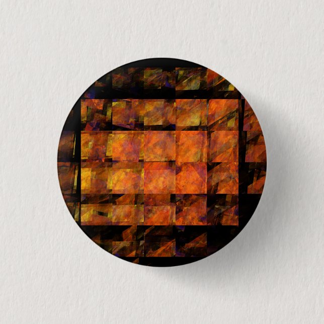 Schaltfläche "Abstrakte Kunst der Wand" (rund) Button (Vorderseite)