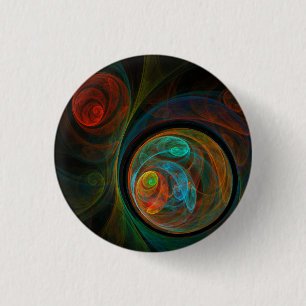 Schaltfläche "Abstrakte Kunst" (rund) Button