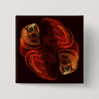 Schaltfläche Abstrakte Metamorphose (Quadrat) Button
