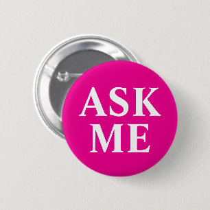 Schaltfläche "Abzeichen für "frag" in "Rosa" Button