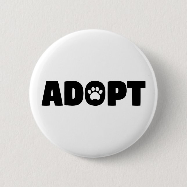 Schaltfläche "adoptier-Rescue-Hund" Button (Vorderseite)