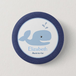 Schaltfläche "Ahoy Mate Whale NAME TAG Custom" Button
