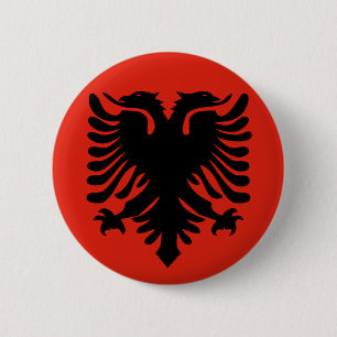 Schaltfläche Albanienflagge Button