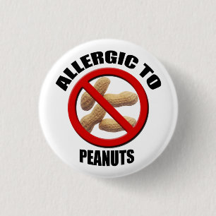 Schaltfläche "Allergische Reaktion auf Erdnüsse Button