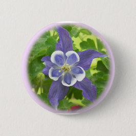 Schaltfläche "Aquilegia Columbine Blume" Button