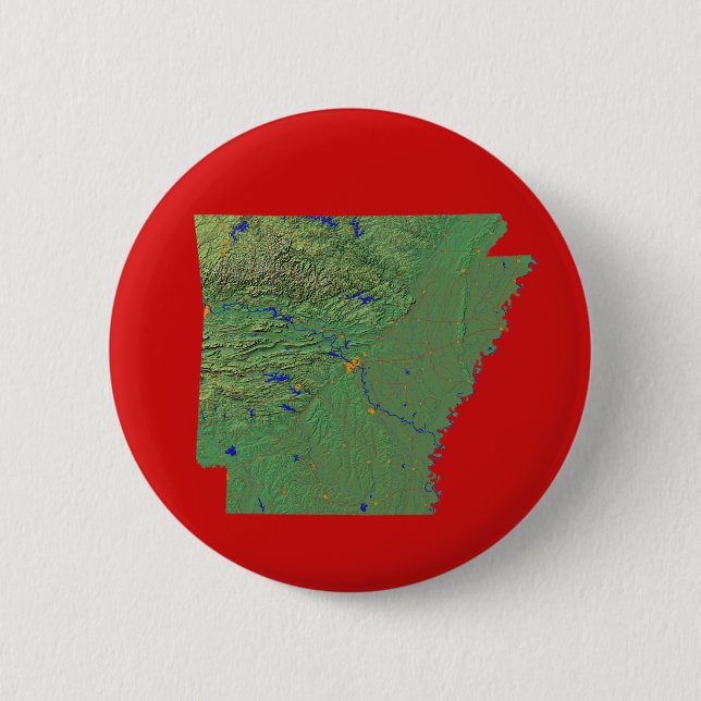 Schaltfläche Arkansas Map Button (Vorderseite)