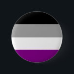 Schaltfläche "Asexueller Prix" Button<br><div class="desc">Zeigen Sie Ihren asexuellen Stolz mit diesem einfachen, aber fett schwarzen, grauen und lila Knopf. Entworfen von der Queen Straight Alliance an der Universität von Nebraska Kearney.</div>