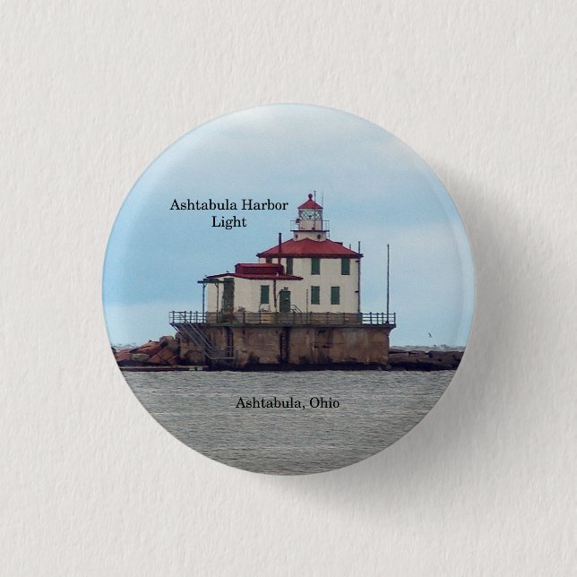 Schaltfläche "Ashtabula Harbour Light" Button (Vorderseite)