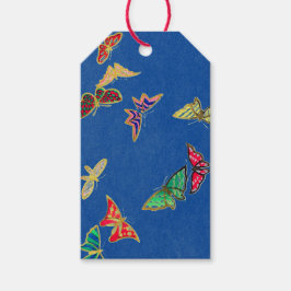 SCHALTFLÄCHE AUF BLAUE SCHALTEN GESCHENKANHÄNGER