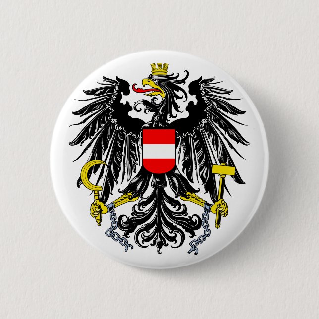 Schaltfläche "Austria Coat of Arms" Button (Vorderseite)