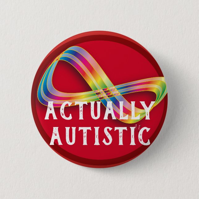 Schaltfläche "Autistic Infinity Autistic Pride" Button (Vorderseite)