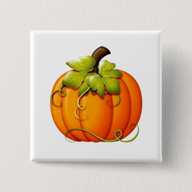 Schaltfläche "Autumn Pumpkin" Button (Vorderseite)