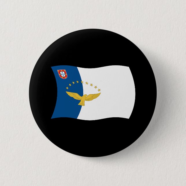 Schaltfläche "Azoren-Flagge" Button (Vorderseite)