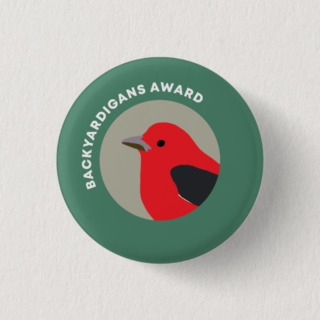 Schaltfläche "Backyard Bird Award" Button (Vorderseite)