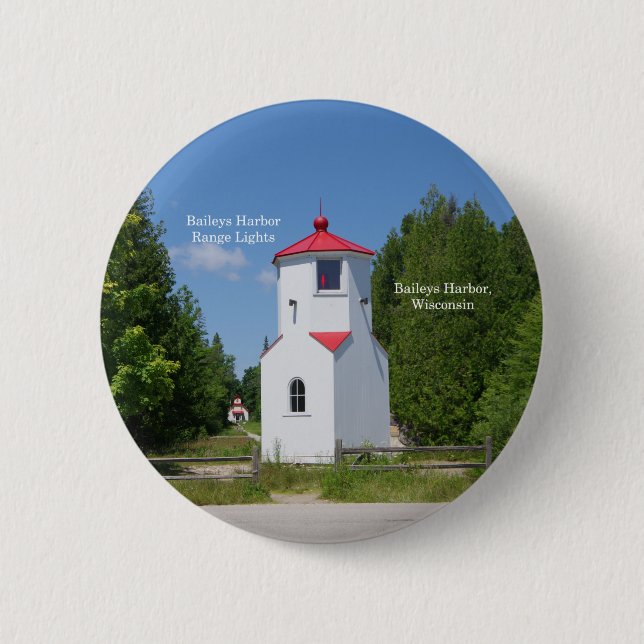 Schaltfläche "Baileys Harbour Range Lights" Button (Vorderseite)
