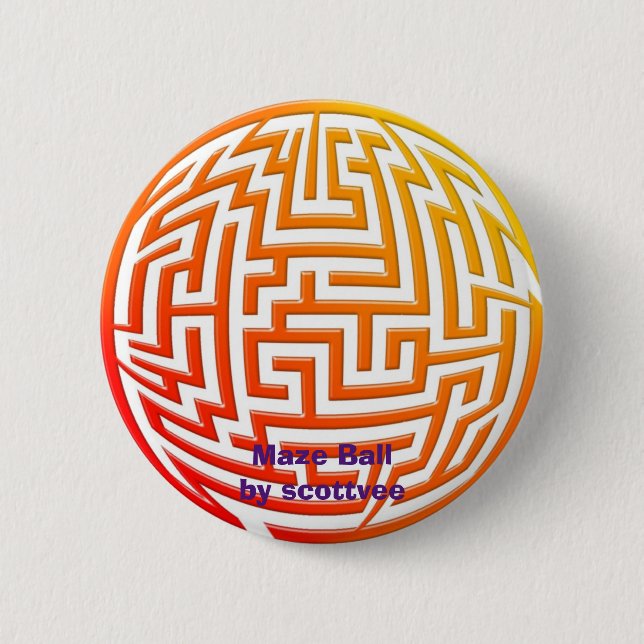 Schaltfläche - Ball in Maze Button (Vorderseite)