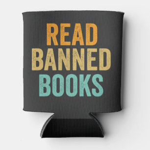 Schaltfläche "Banned Books Funny BookReader" lesen Dosenkühler