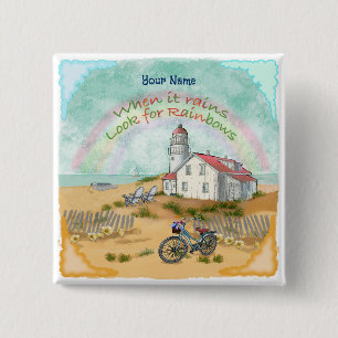 Schaltfläche Beach Bike Lighthouse Button