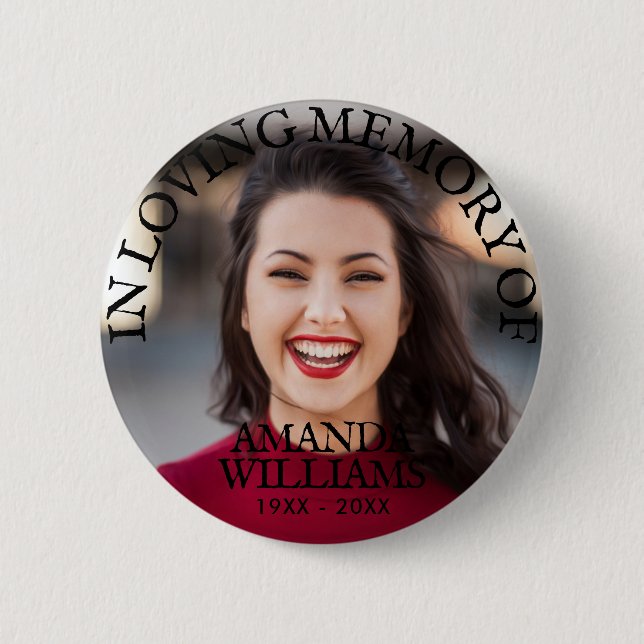 Schaltfläche Beerdigung im Love Memory-Foto Button (Vorderseite)