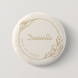 Schaltfläche "Benutzerdefinierte einfache florale Button