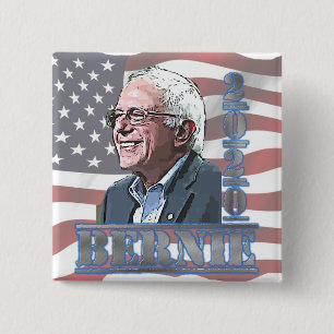 Schaltfläche "Bernie Sanders Support" für 2020 Button