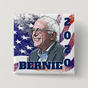 Schaltfläche "Bernie Sanders Support" für 2020 Button