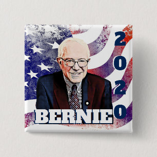 Schaltfläche "Bernie Sanders Support" für 2020 Button