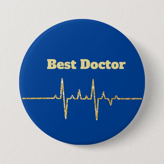 Schaltfläche "Beste Doctor Golden Heart Rate" Button (Vorderseite)