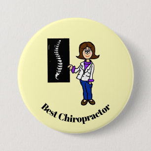 Schaltfläche "Bester Chiropraktor oder Spinalarzt" Button