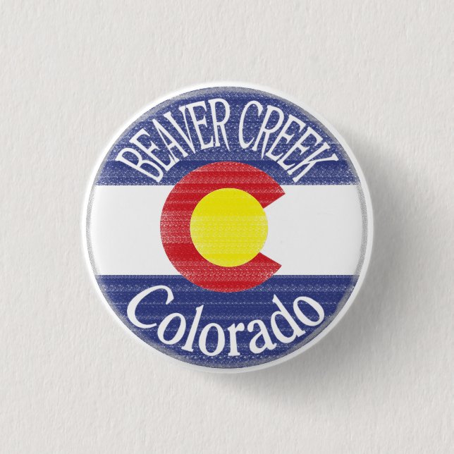 Schaltfläche "Biber Creek Colorado" Button (Vorderseite)