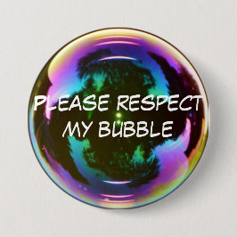 Schaltfläche "Bitte respektieren Sie meine Blase" Button