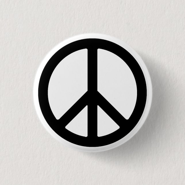 Schaltfläche "Black Peace Symbol" Button (Vorderseite)