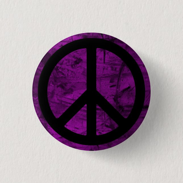 Schaltfläche "Black Peace Symbol" Button (Vorderseite)