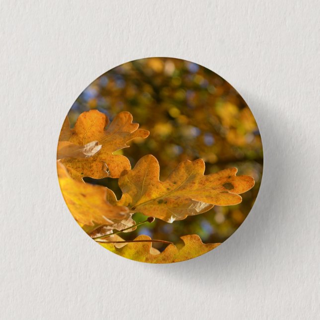 Schaltfläche "Blätter im Herbst" / Abzeichen Button (Vorderseite)