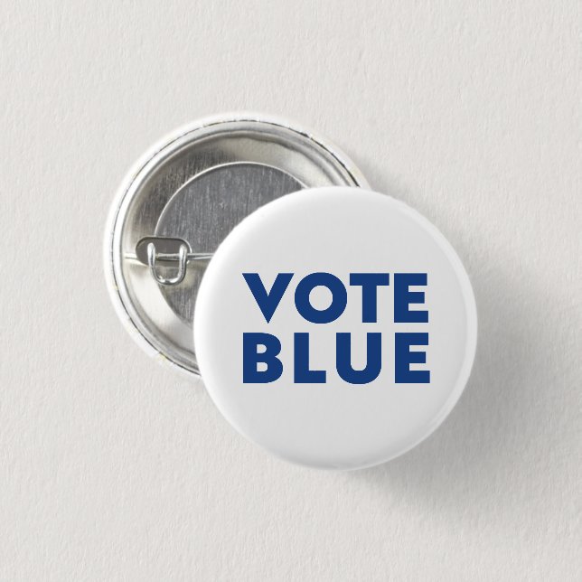Schaltfläche Blau, weiß, blau Button wählen (Vorne & Hinten)
