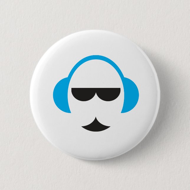Schaltfläche "Blaue Kopfhörer" Button (Vorderseite)