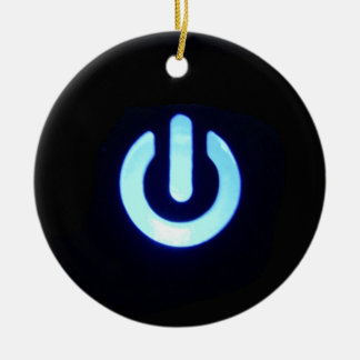 Schaltfläche "Blauer Power" Keramik Ornament