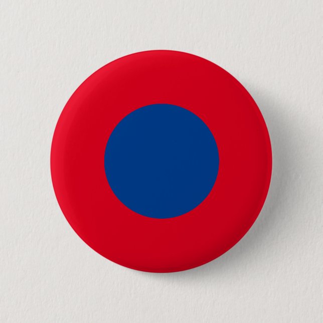 Schaltfläche Blauer Punkt Roter Staat Button (Vorderseite)
